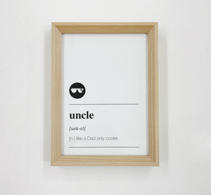 FRAMED UNCLE PRINT