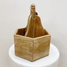 Load image into Gallery viewer, WOOD CUTLERY CADDY
