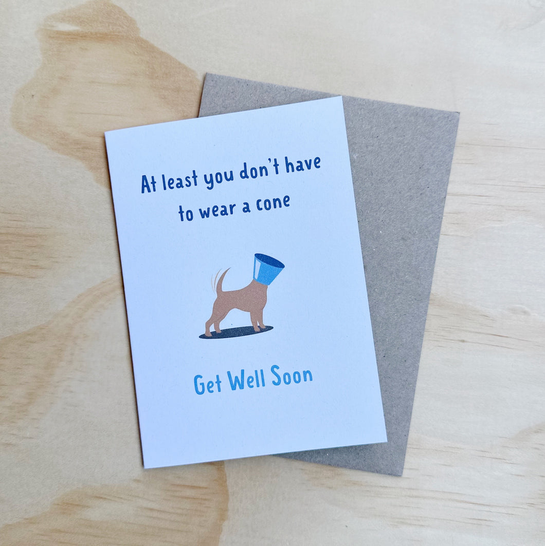 GET WELL SOON DOG CARD