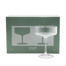 Load image into Gallery viewer, SET/2 RIBBED COCKTAIL GLASSES
