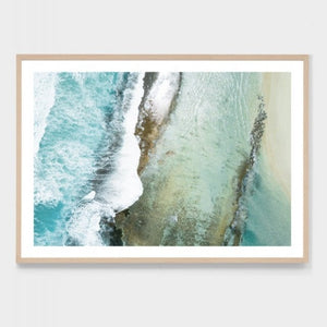 RESTLESS WAVES FRAMED PRINT