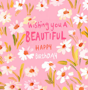 BEAUTIFUL BIRTHDAY DAISIES CARD