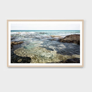 ROCK POOLS FRAMED PRINT