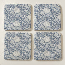 Load image into Gallery viewer, SET/4 BLUE PROTEA COASTERS
