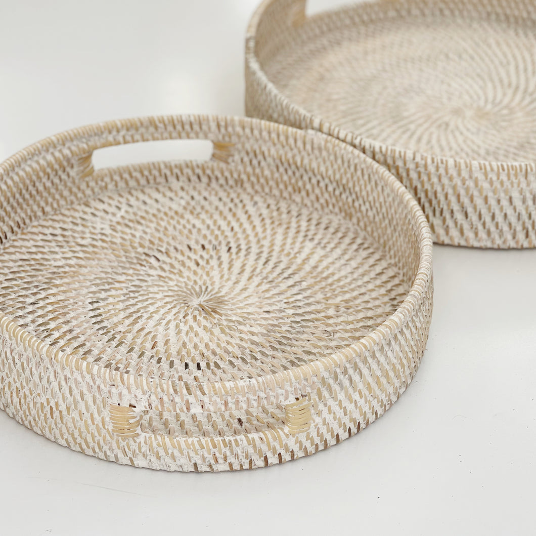 ROUND RATTAN TRAY