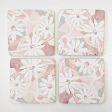 Load image into Gallery viewer, SET/4 DAISY COASTERS
